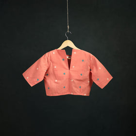 Jacquard Cotton Readymade Blouse 08