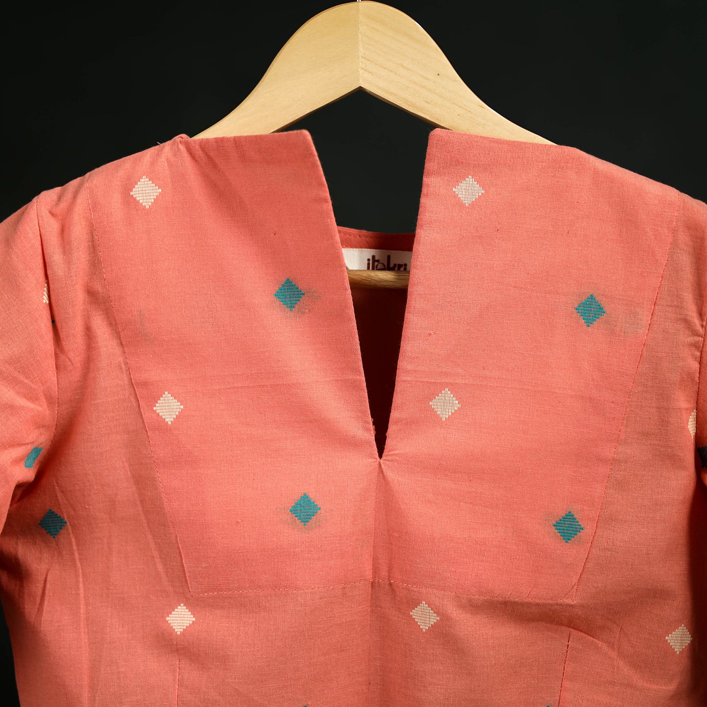 Jacquard Cotton Readymade Blouse 08
