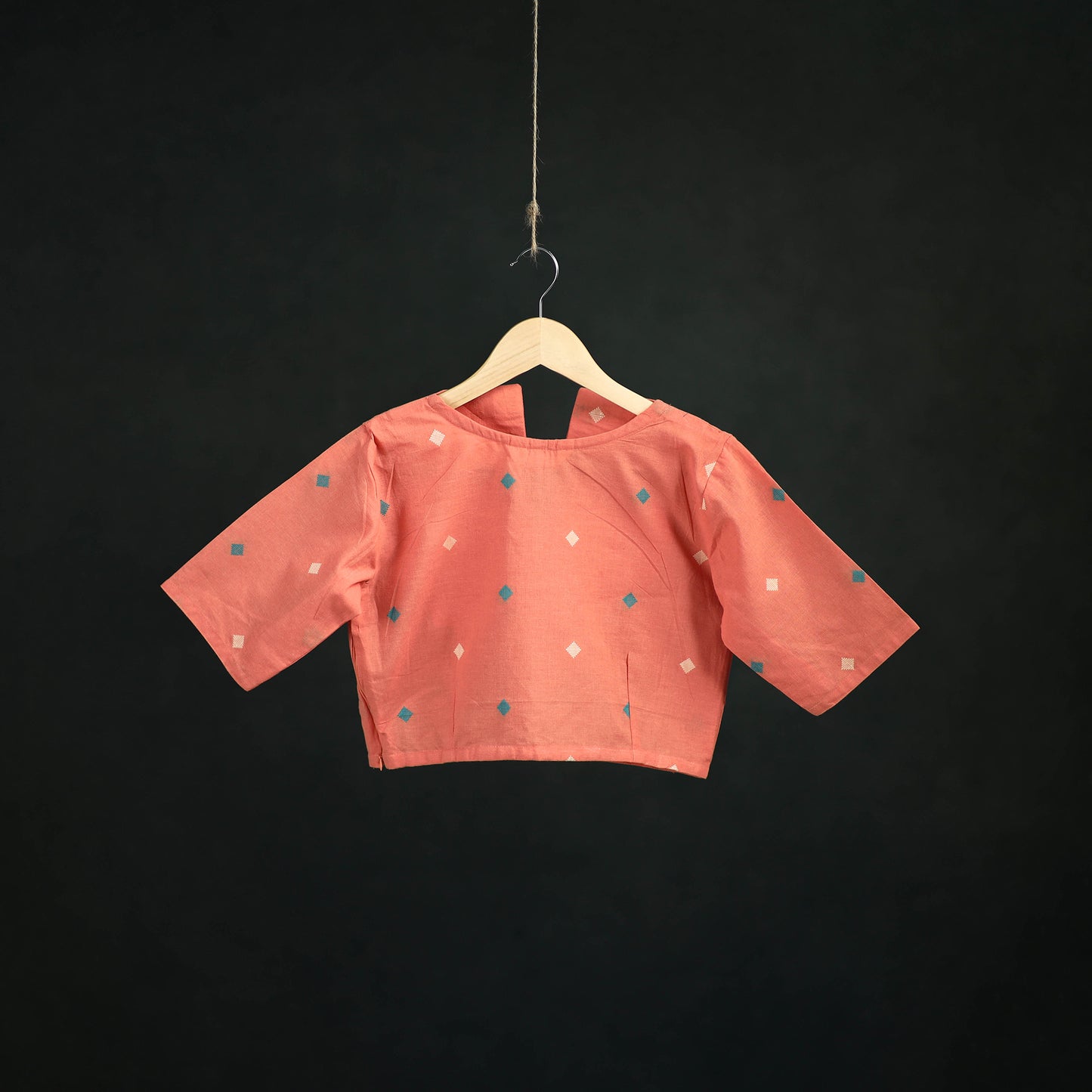 Jacquard Cotton Readymade Blouse 08