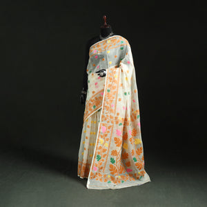 Silk Cotton Dhakai Jamdani Saree 16