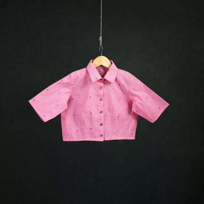 Jacquard Cotton Readymade Blouse 04