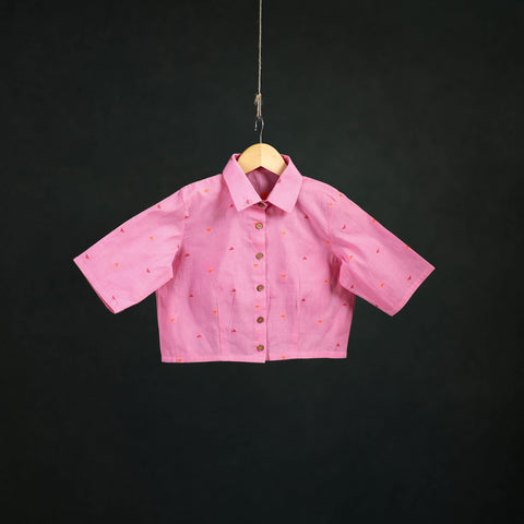 Jacquard Cotton Readymade Blouse 04