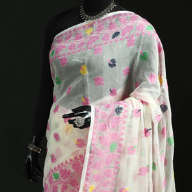 Silk Cotton Dhakai Jamdani Saree 17