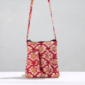  Hand Batik Printed Quilted Cotton Sling Bag 42 