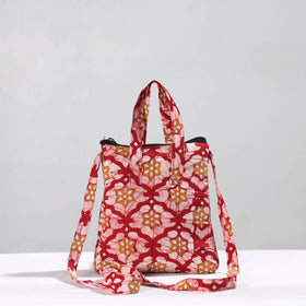  Hand Batik Printed Quilted Cotton Sling Bag 42 