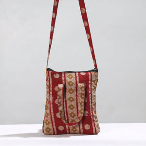 Hand Batik Printed Quilted Cotton Sling Bag 43