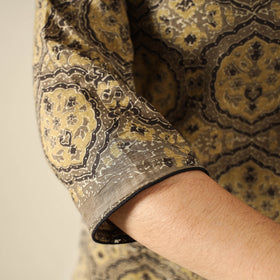 Buy Ajrakh Block Printed Cotton Long Kurta for Women