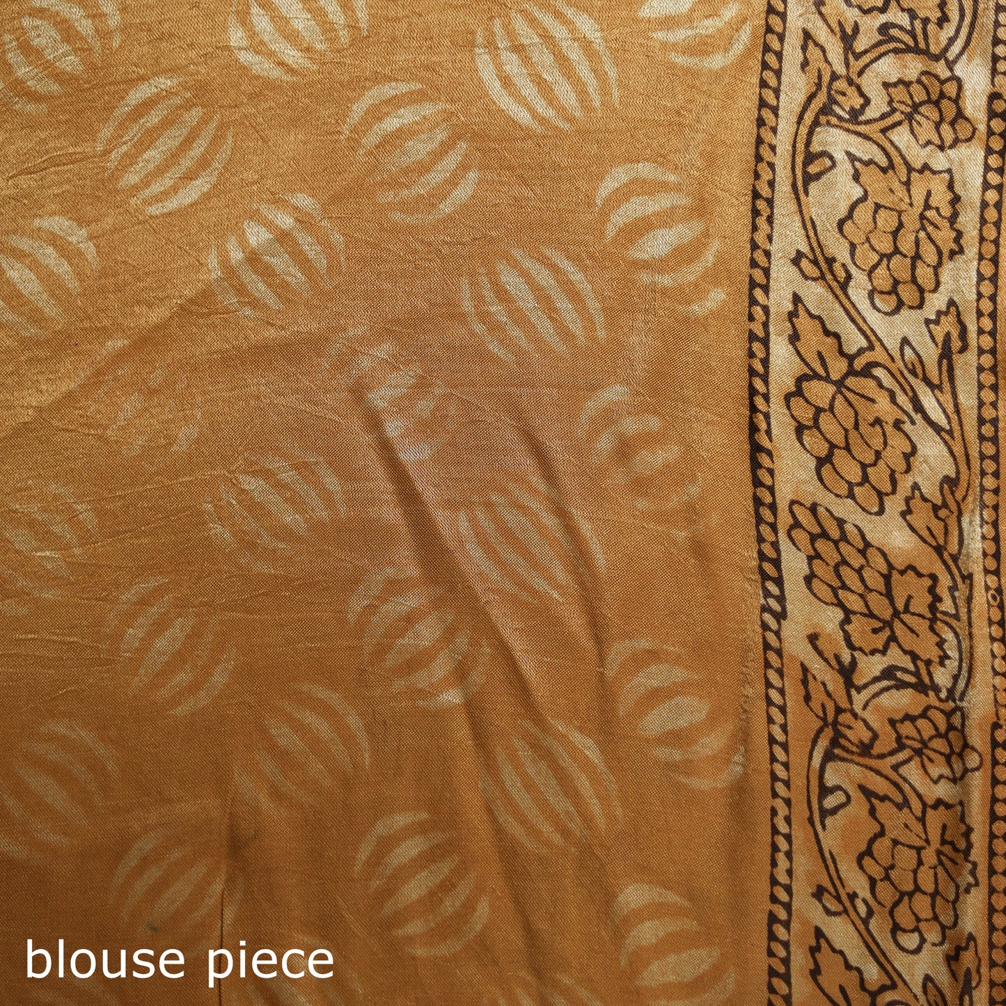 Bagru Hand Block Print Natural Dyed Modal Silk Saree 23