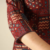 Ajrakh Block Printed Cotton Long Kurta
