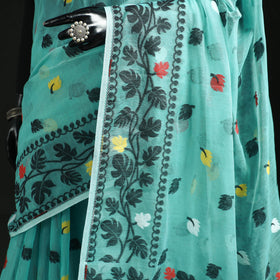 Silk Cotton Dhakai Jamdani Saree 20