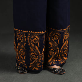 Bengal Kantha Hand Embroidered Cotton Palazzo 12