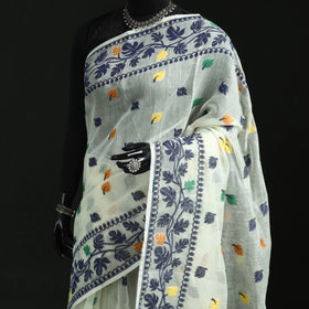 Silk Cotton Dhakai Jamdani Saree 21