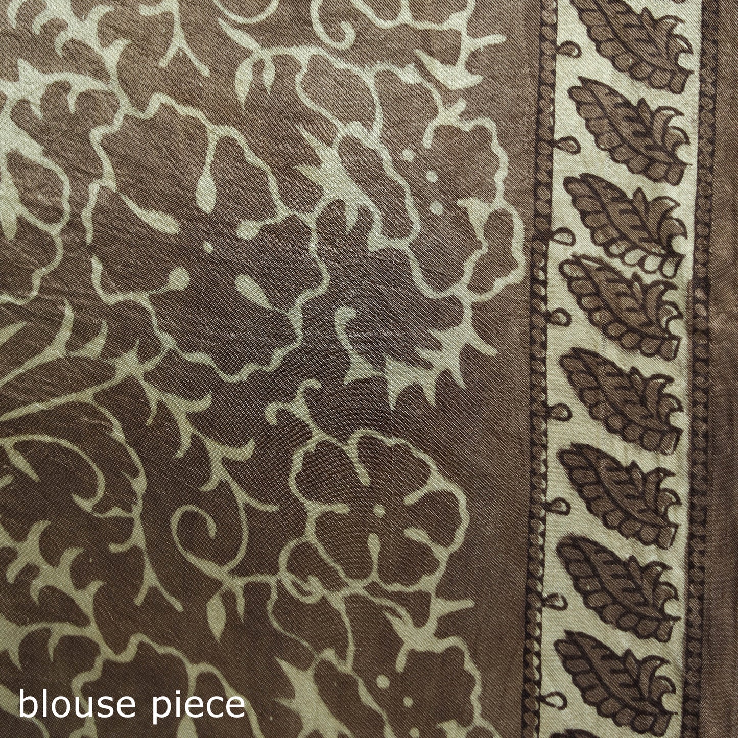 Bagru Hand Block Print Natural Dyed Modal Silk Saree 25