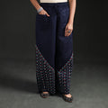 Bengal Kantha Hand Embroidered Cotton Palazzo 16