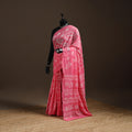 Pink - Kutch Tie-Dye Cotton Bandhani Saree 51
