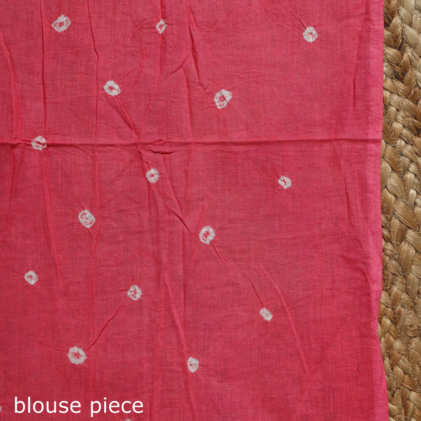 Pink - Kutch Tie-Dye Cotton Bandhani Saree 51