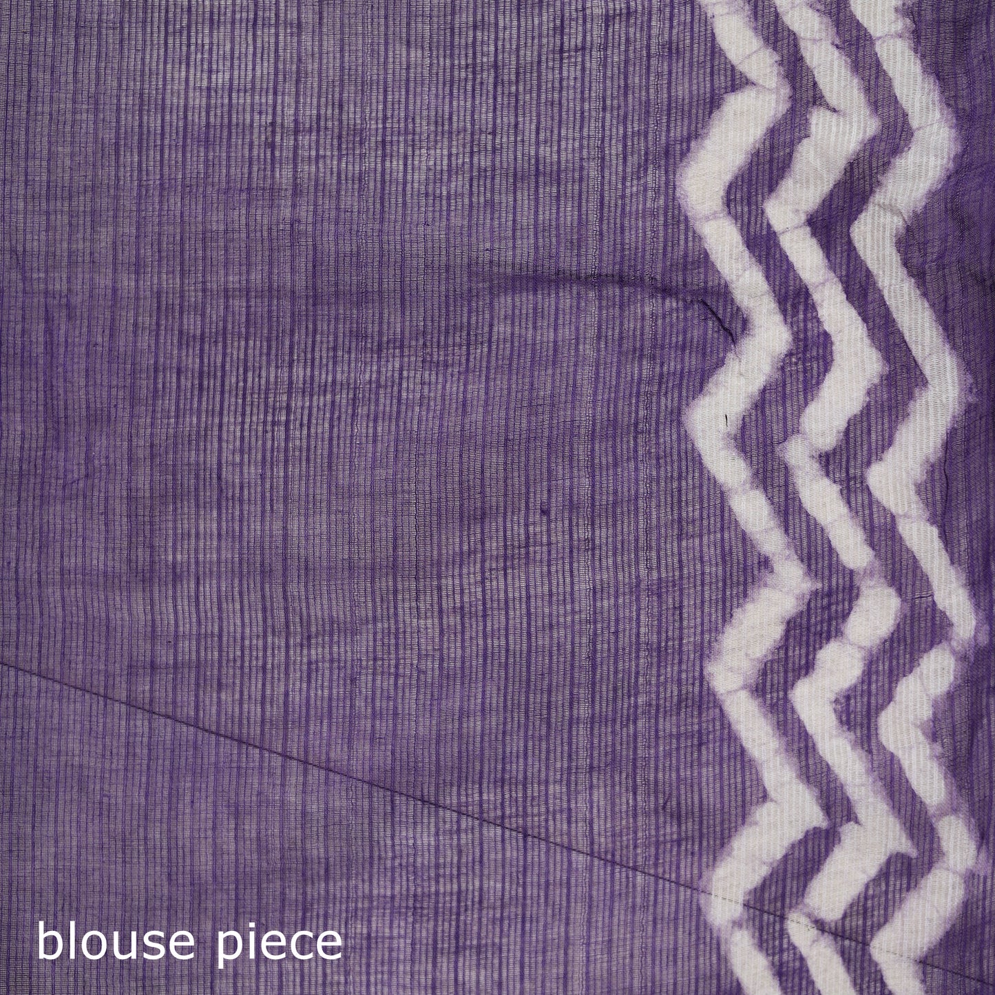 Purple - Batik Hand Block Print Kota Doria Cotton Saree 47