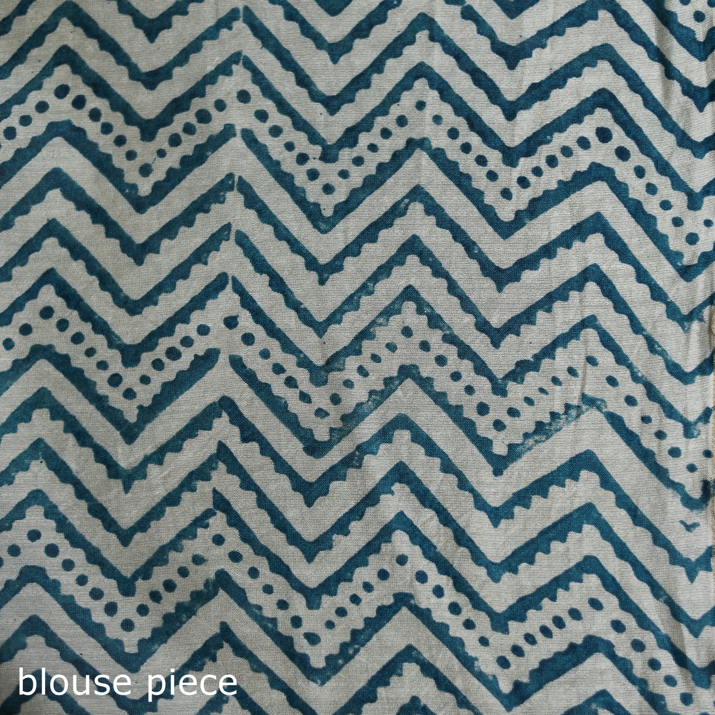 Sanganeri Hand Block Print Chanderi Silk Saree 28