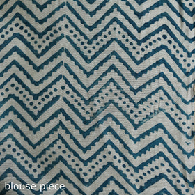 Sanganeri Hand Block Print Chanderi Silk Saree 28