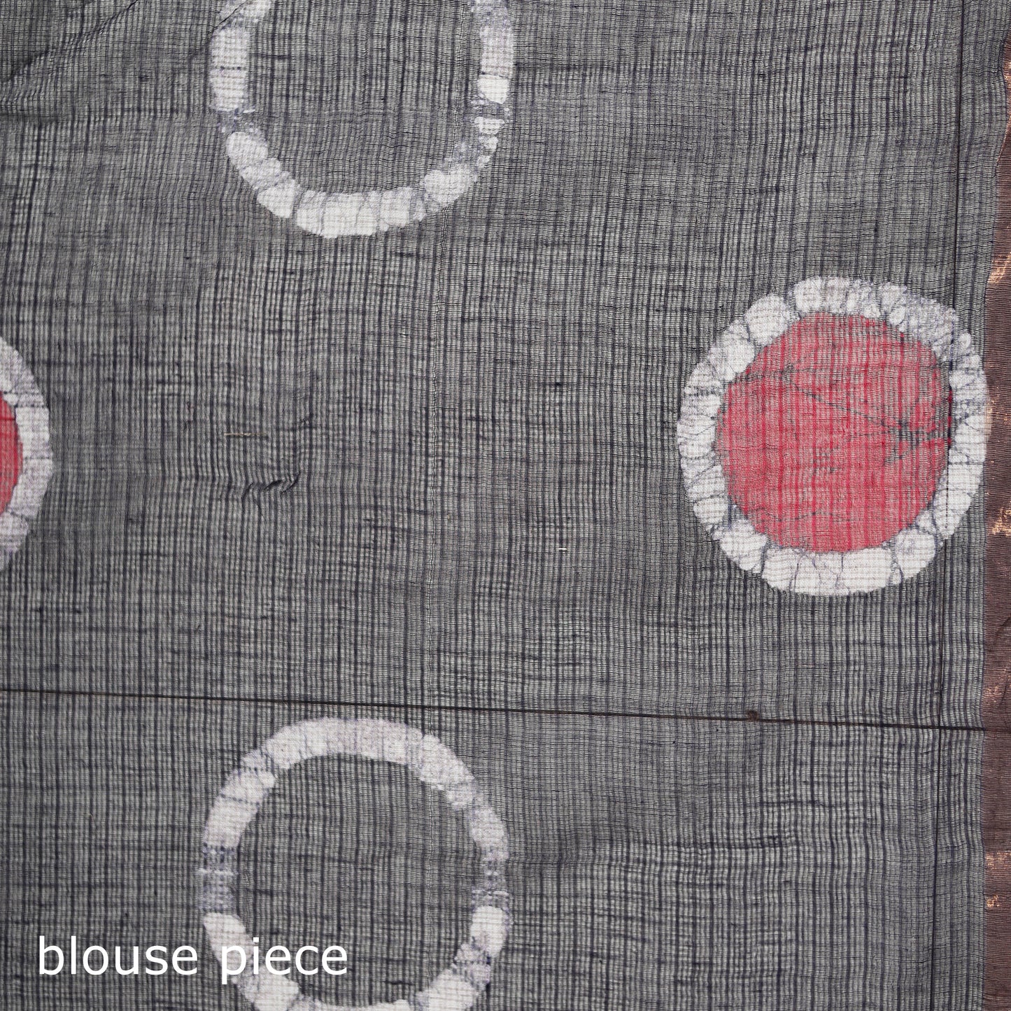Purple - Batik Hand Block Print Kota Doria Cotton Saree 51