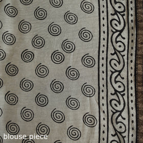 Bagru Hand Block Print Natural Dyed Chanderi Silk Saree 29