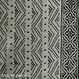 Bagru Hand Block Print Natural Dyed Chanderi Silk Saree 31