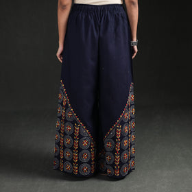 Bengal Kantha Hand Embroidered Cotton Palazzo 20