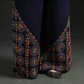 Bengal Kantha Hand Embroidered Cotton Palazzo 20