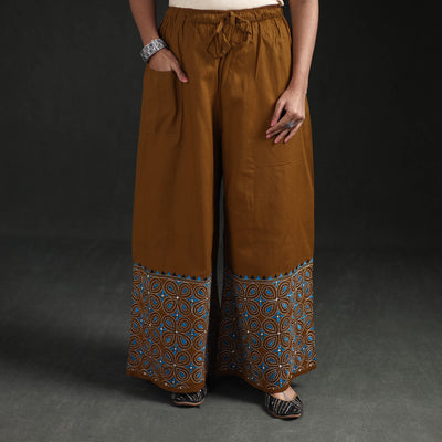 Bengal Kantha Hand Embroidered Cotton Palazzo 21