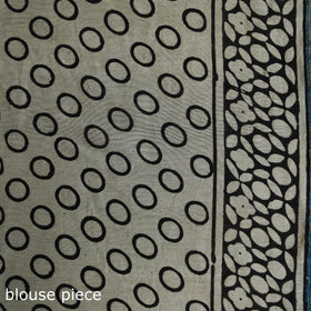 Bagru Hand Block Print Natural Dyed Chanderi Silk Saree 32