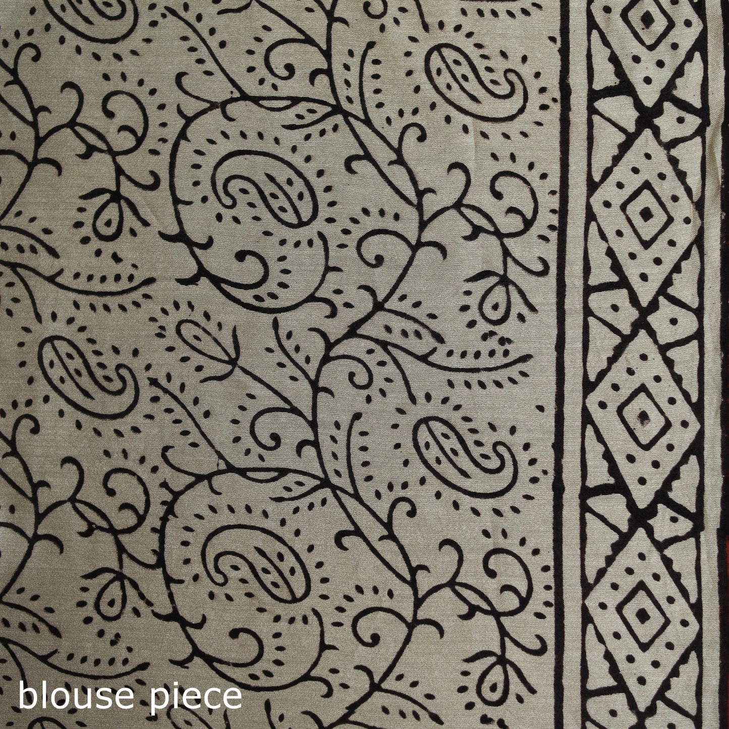 Bagru Hand Block Print Natural Dyed Chanderi Silk Saree 35