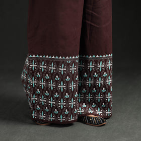 Bengal Kantha Hand Embroidered Cotton Palazzo 24