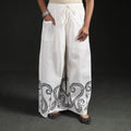Bengal Kantha Hand Embroidered Cotton Palazzo 25