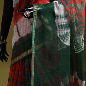 Multicolor - Shibori Tie-Dye Kota Doria Cotton Saree 59
