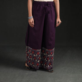 Bengal Kantha Hand Embroidered Cotton Palazzo 27