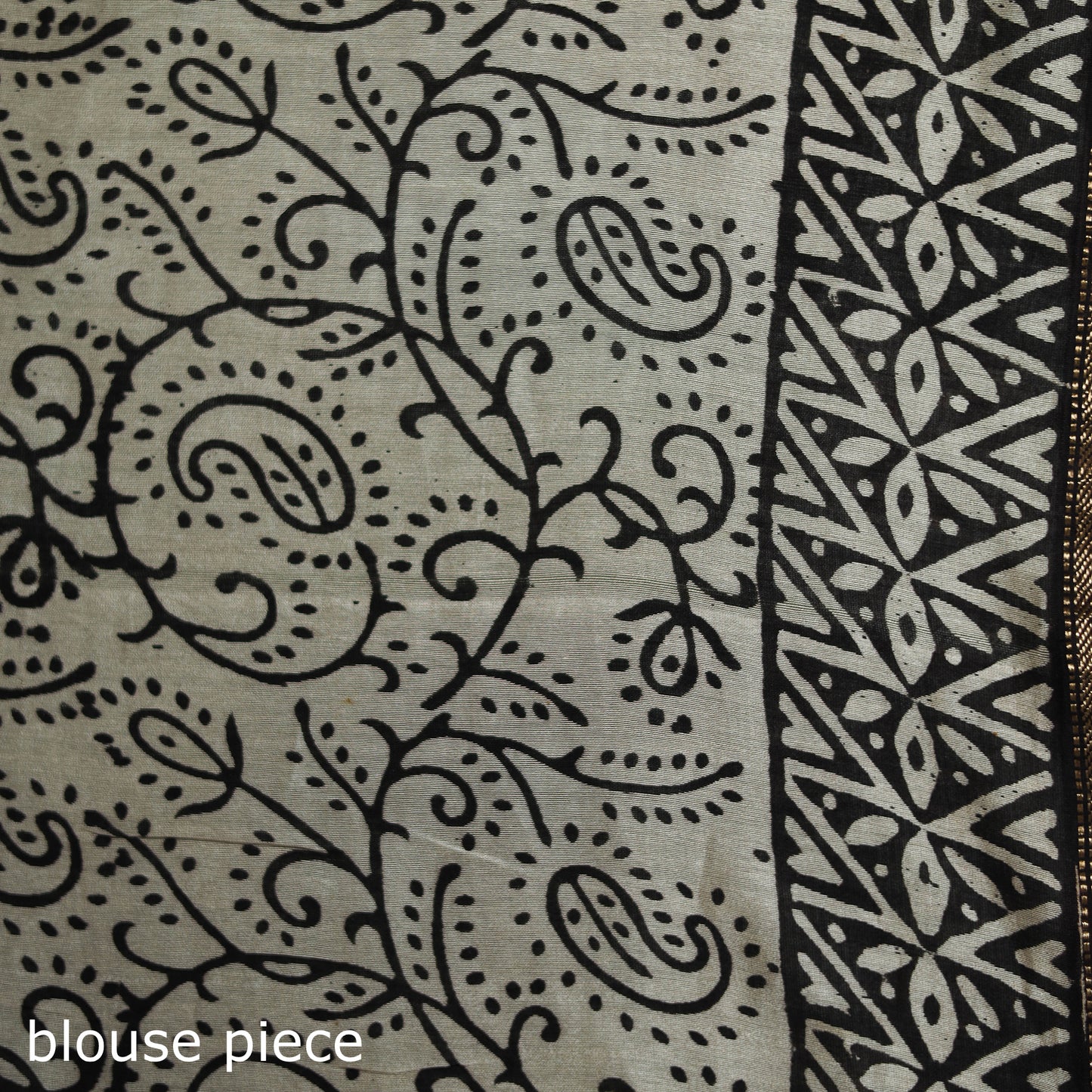 Bagru Hand Block Print Natural Dyed Chanderi Silk Saree 38