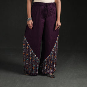 Bengal Kantha Hand Embroidered Cotton Palazzo 28