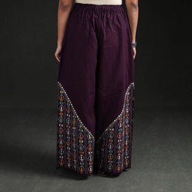 Bengal Kantha Hand Embroidered Cotton Palazzo 28