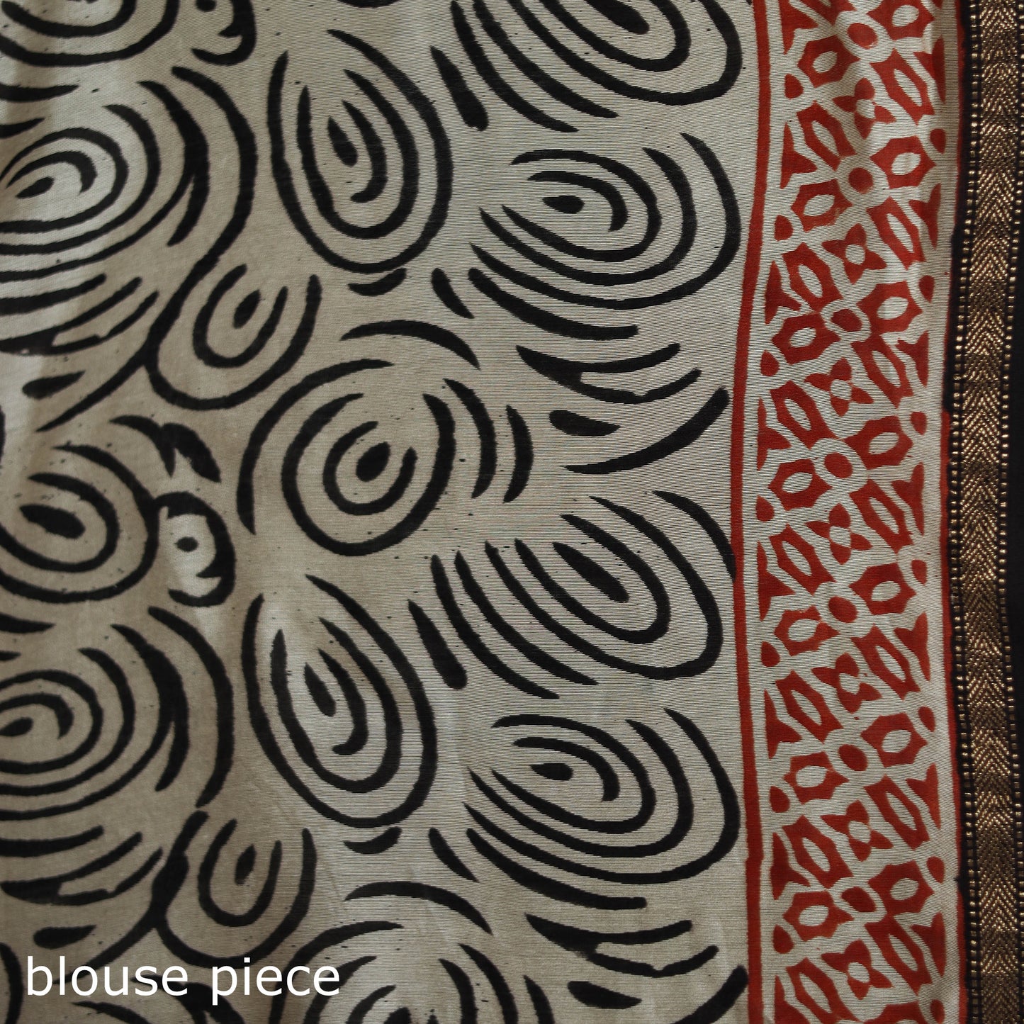 Bagru Hand Block Print Natural Dyed Chanderi Silk Saree 40