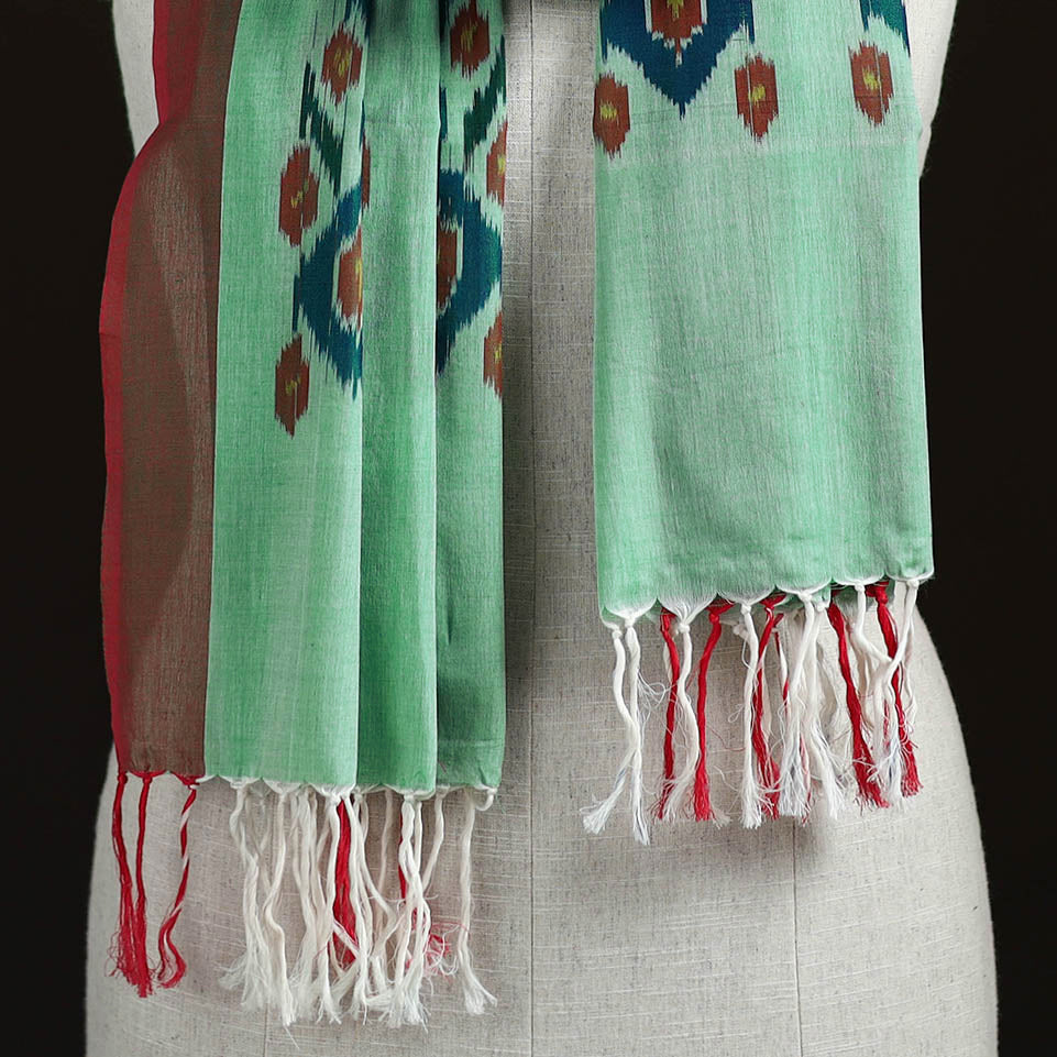 Pochampally Ikat Weave Cotton Stole 03