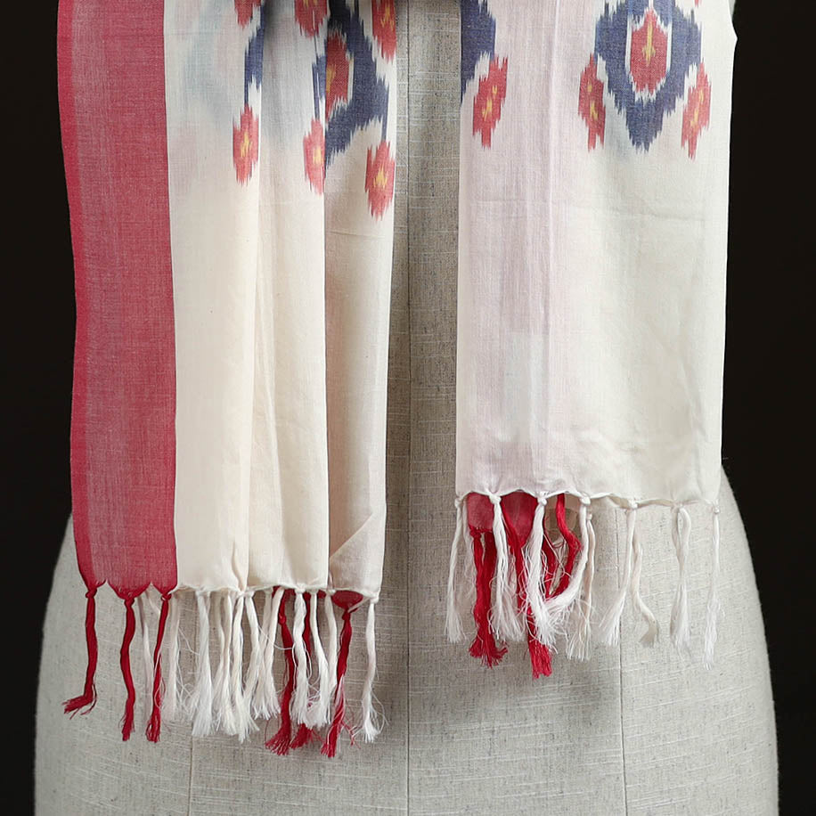 Pochampally Ikat Weave Cotton Stole 04