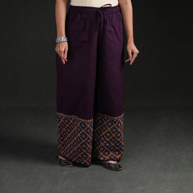 Bengal Kantha Hand Embroidered Cotton Palazzo 33
