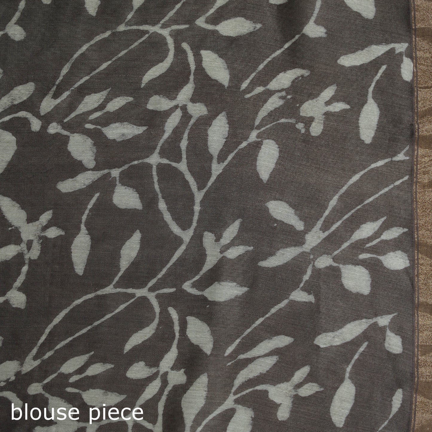 Bagru Hand Block Print Natural Dyed Chanderi Silk Saree 44