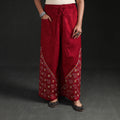 Bengal Kantha Hand Embroidered Cotton Palazzo 36