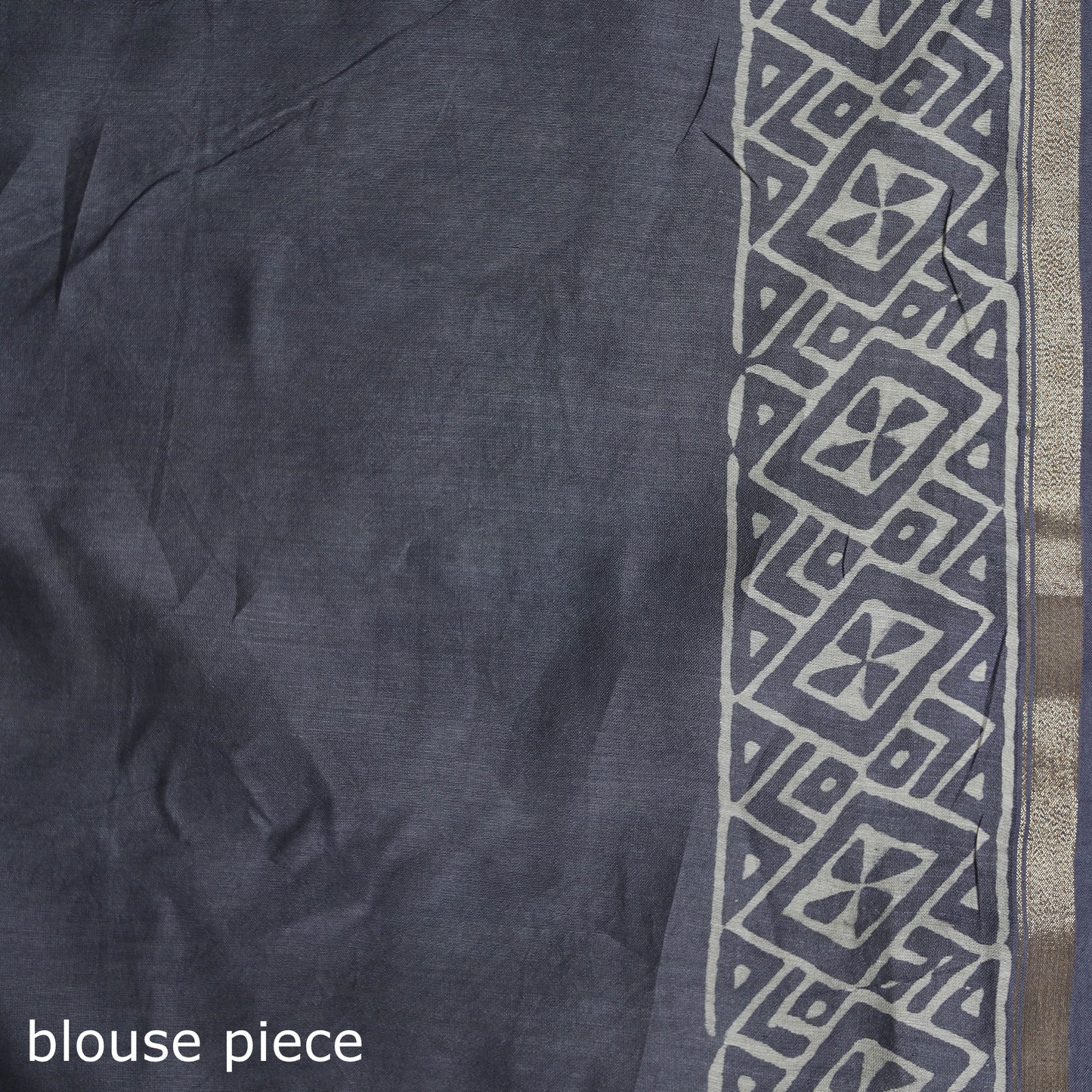 Bagru Hand Block Print Natural Dyed Chanderi Silk Saree 47