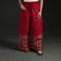 Bengal Kantha Hand Embroidered Cotton Palazzo 37