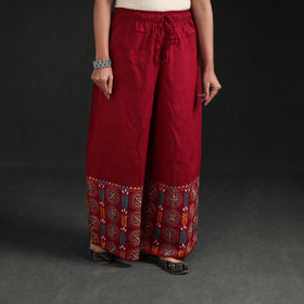 Bengal Kantha Hand Embroidered Cotton Palazzo 37
