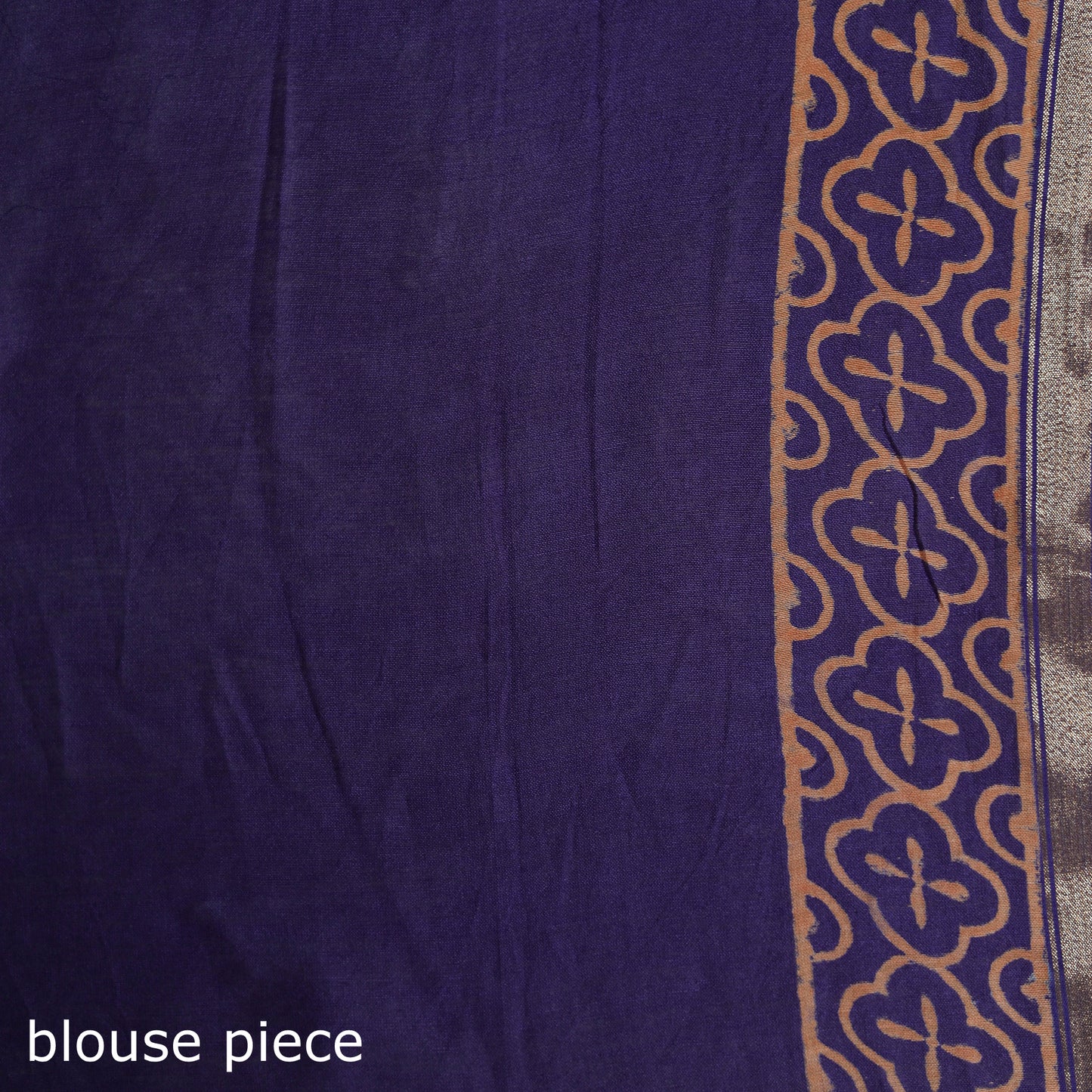 Bagru Hand Block Print Natural Dyed Chanderi Silk Saree 48