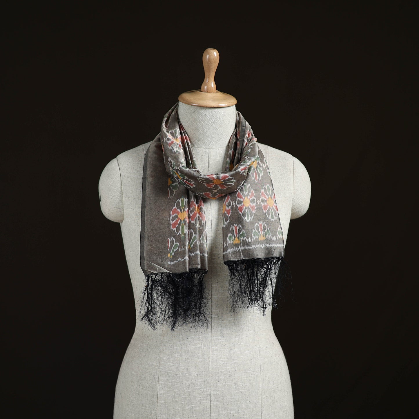 Pochampally Ikat Weave Sico Stole 32