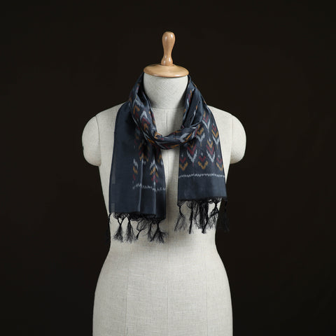 Blue - Pochampally Ikat Weave Sico Stole 31